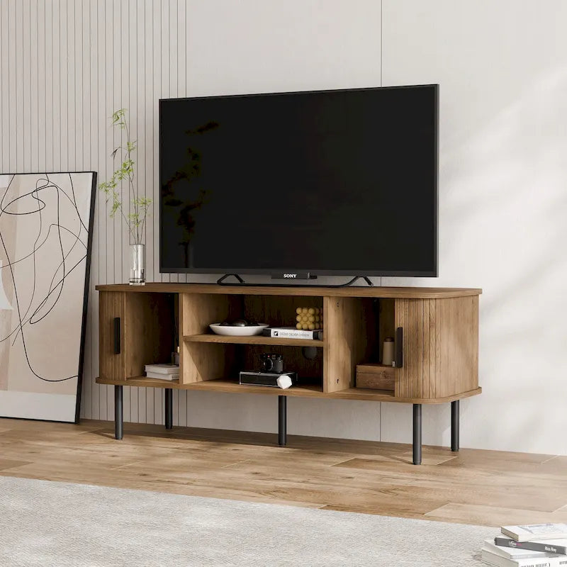 Tambour TV Stand Media Console for TVs Up to 55