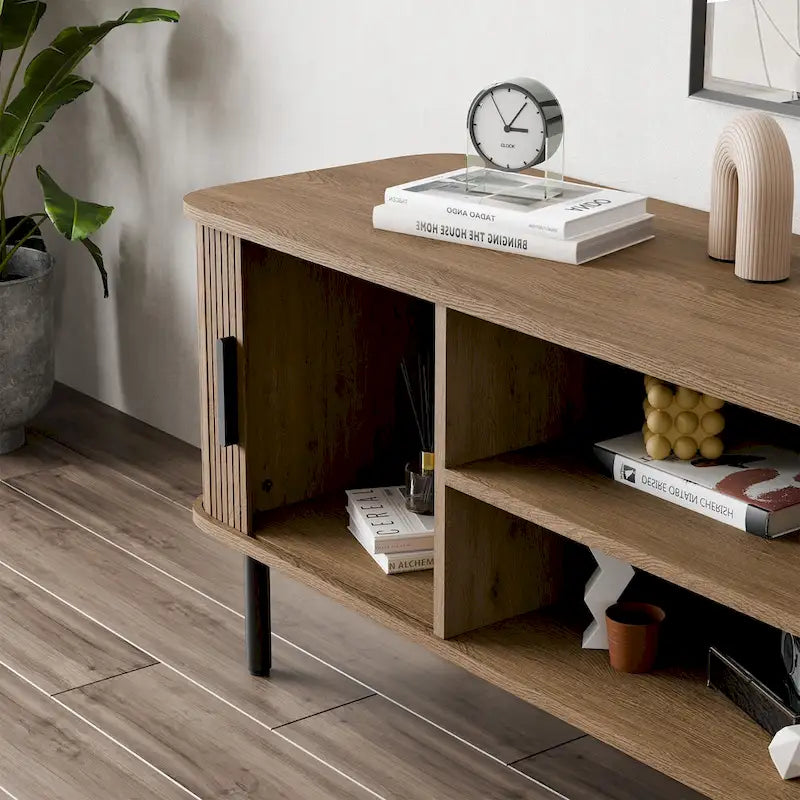 Tambour TV Stand Media Console for TVs Up to 55