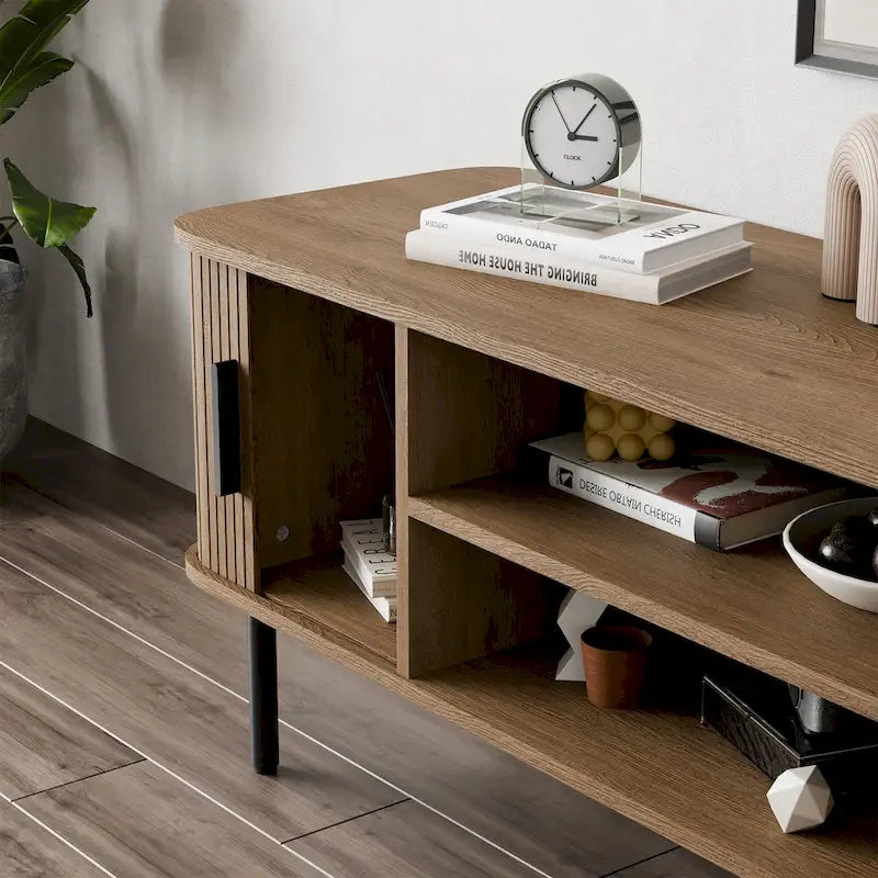 Tambour TV Stand Media Console for TVs Up to 55