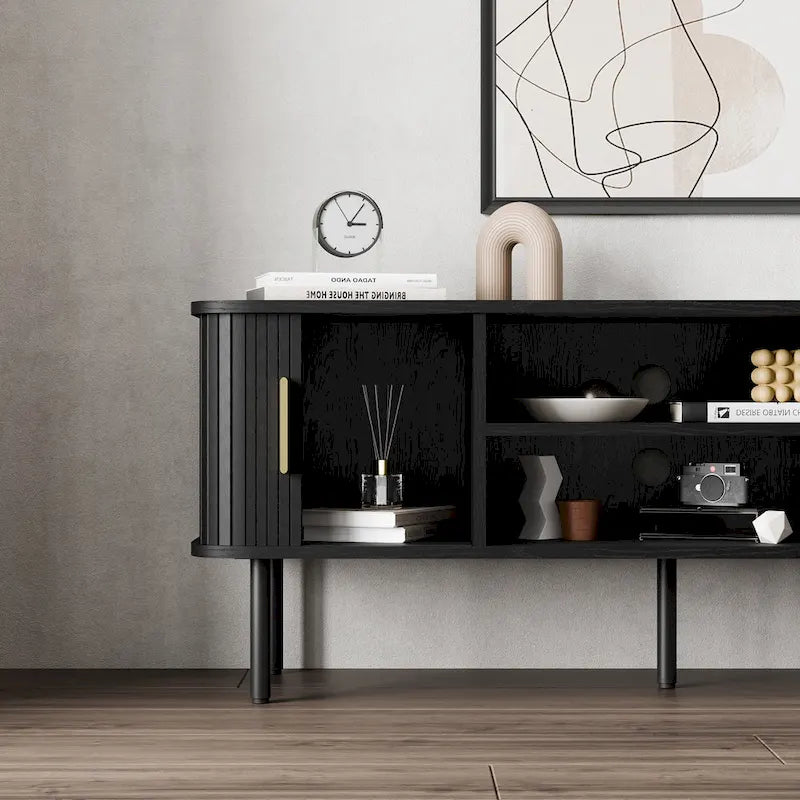 Tambour TV Stand Media Console for TVs Up to 55