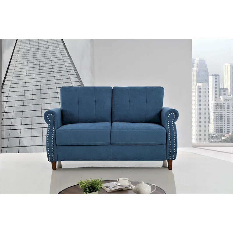 Bruce Nailhead Loveseat