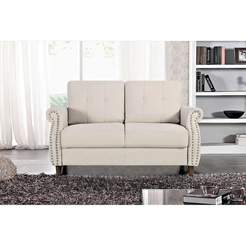 Bruce Nailhead Loveseat