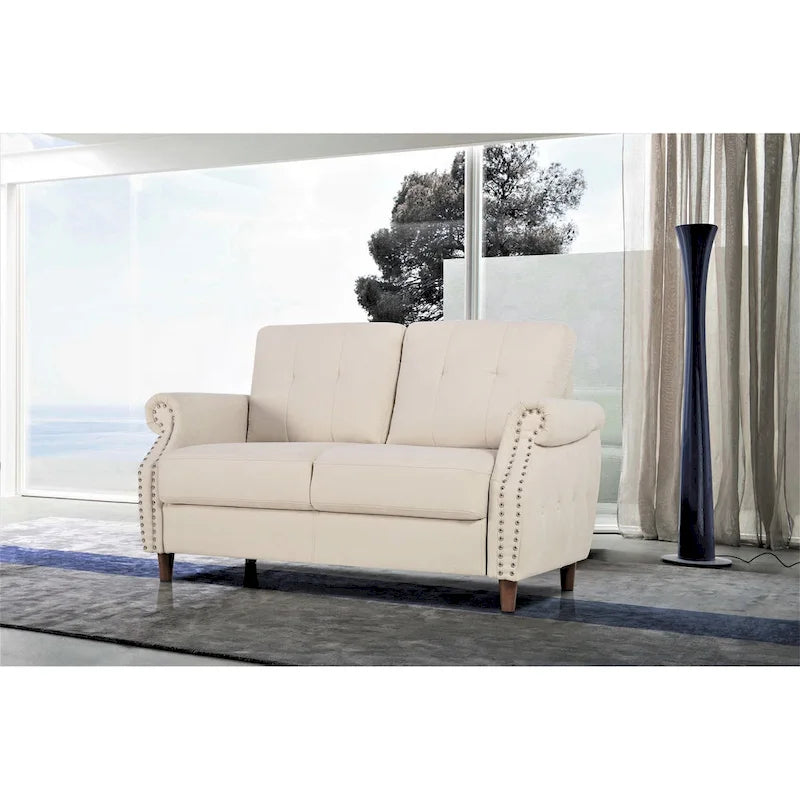 Bruce Nailhead Loveseat