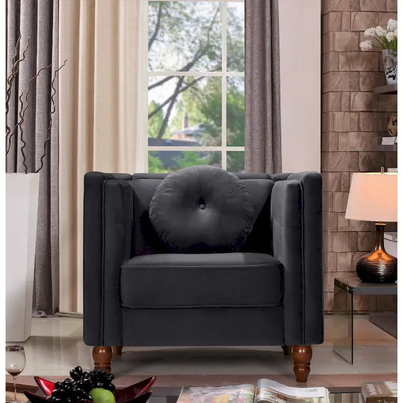 Roberta Velvet Armchair