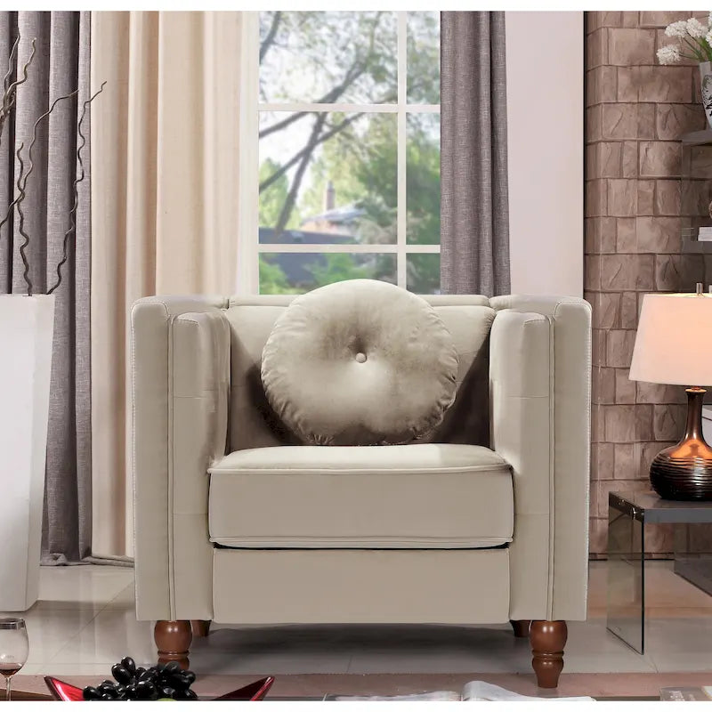 Roberta Velvet Armchair