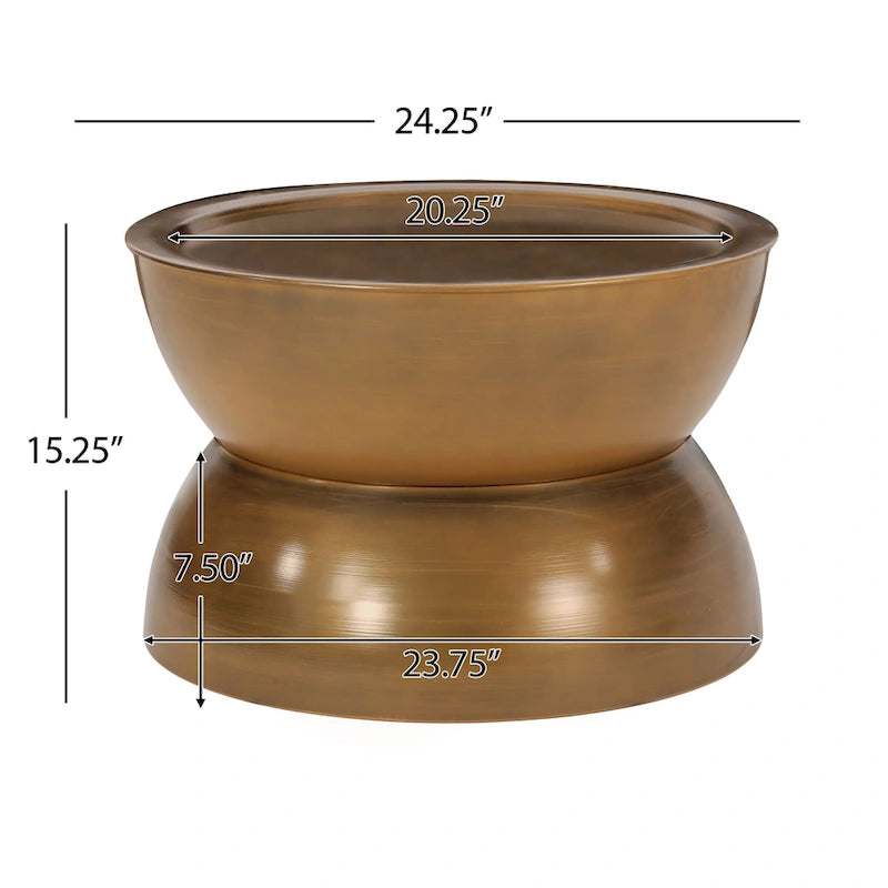 Minkler Iron Hourglass Coffee Table by Christopher Knight Home