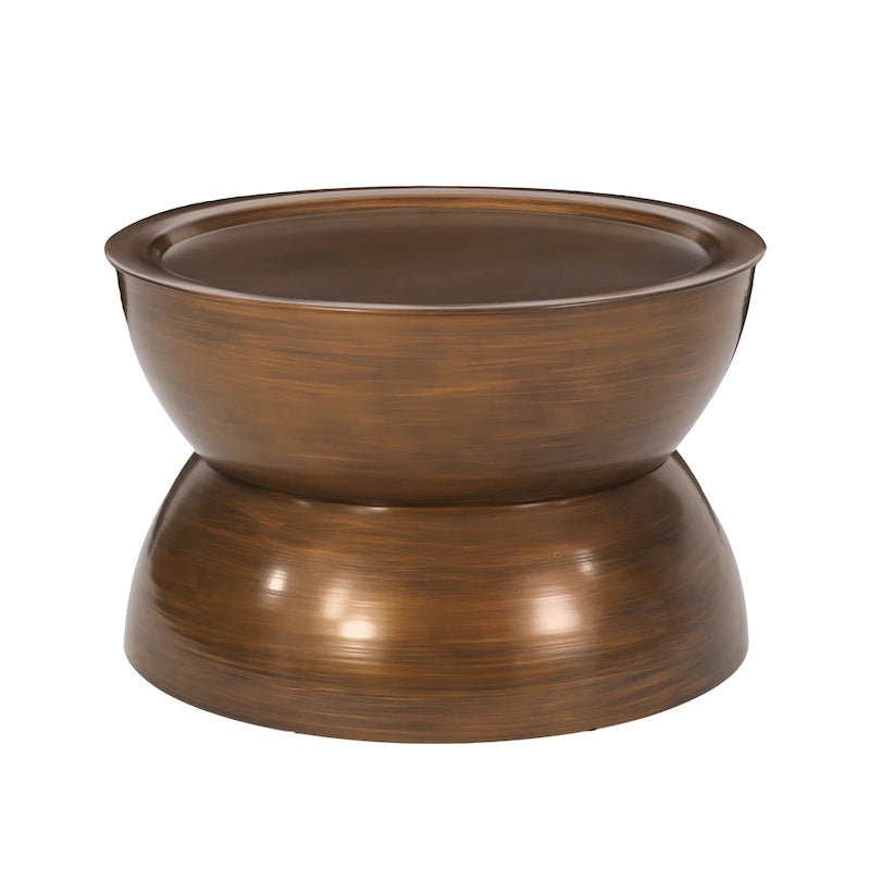 Minkler Iron Hourglass Coffee Table by Christopher Knight Home