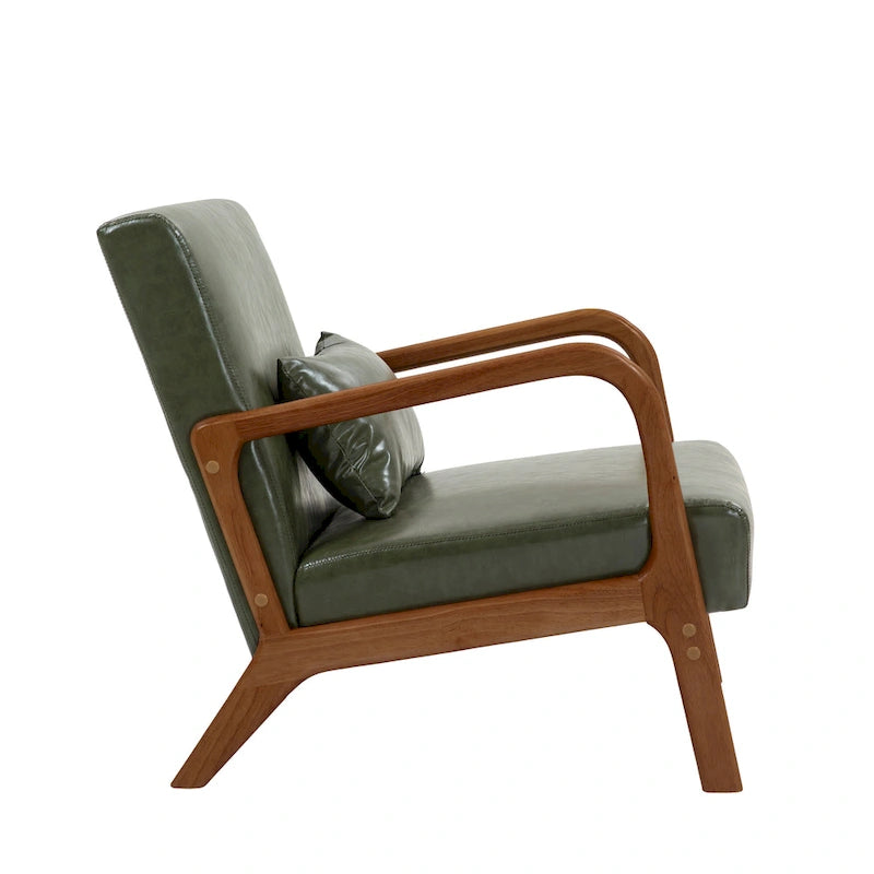 Upholstered Armchair Leisure Chair Accent Chairs Set of 2 with Pillow