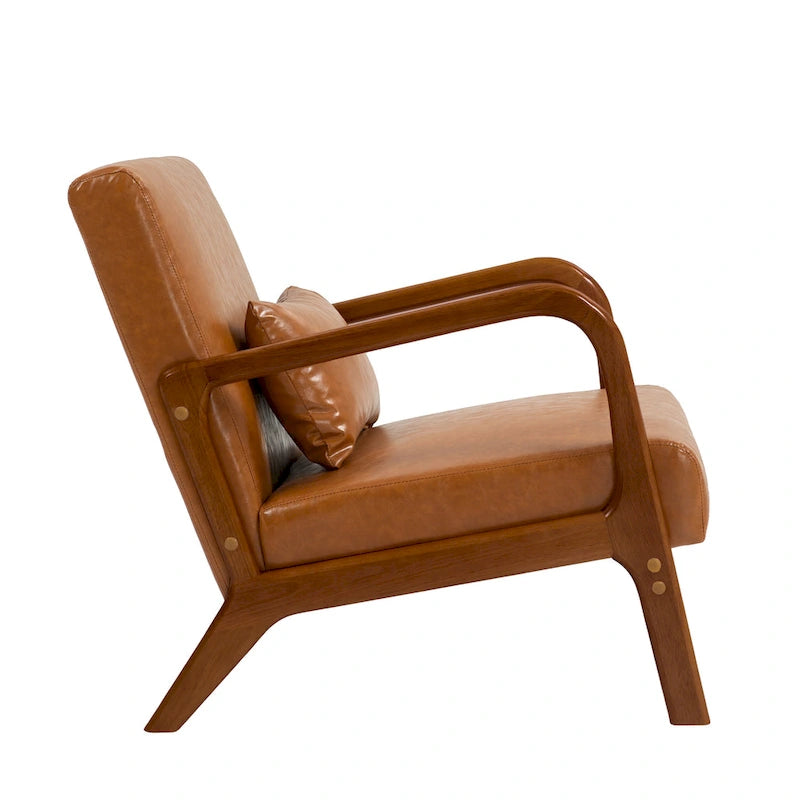 Upholstered Armchair Leisure Chair Accent Chairs Set of 2 with Pillow