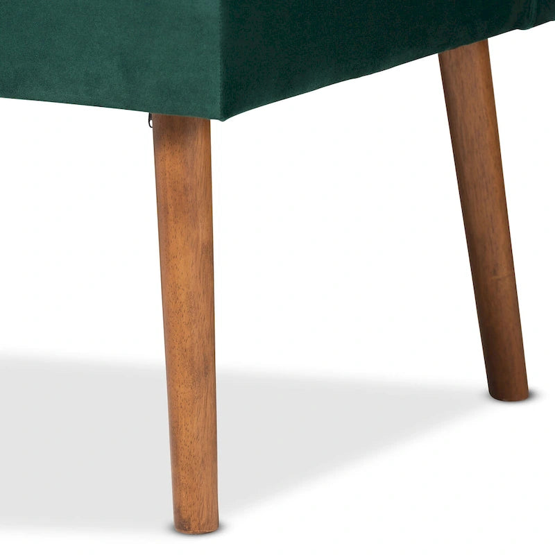Alvis Mid-Century Velvet Dining Nook Banquette Set(2PC)