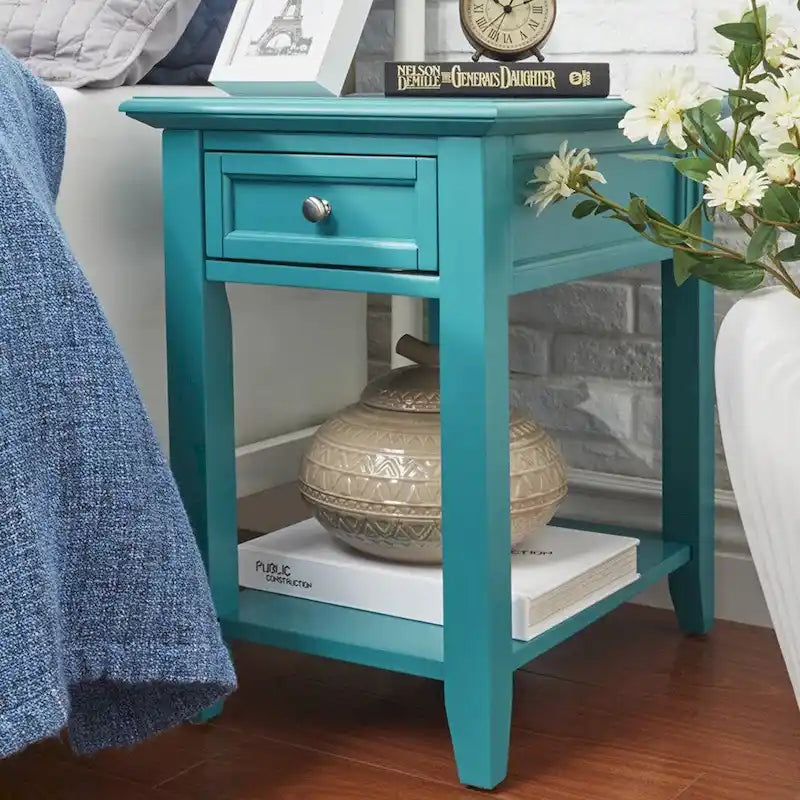 Zayden 1-drawer Side Table with Charging Station by iNSPIRE Q Bold
