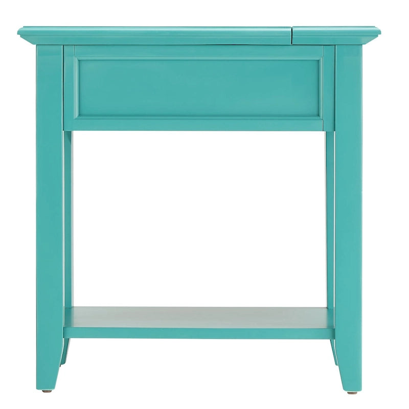 Zayden 1-drawer Side Table with Charging Station by iNSPIRE Q Bold