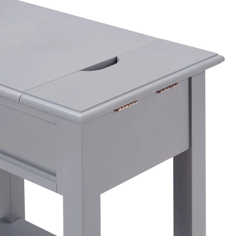 Zayden 1-drawer Side Table with Charging Station by iNSPIRE Q Bold