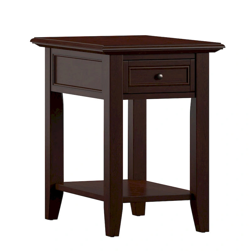 Zayden 1-drawer Side Table with Charging Station by iNSPIRE Q Bold