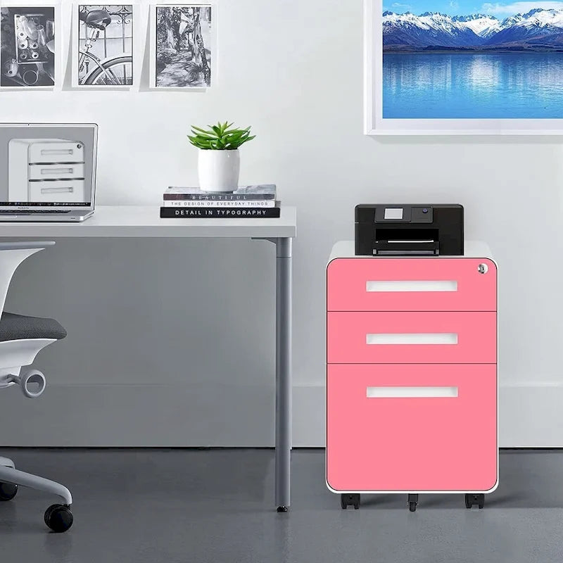3 Drawer Mobile/Vertical File Cabinet for Home Office