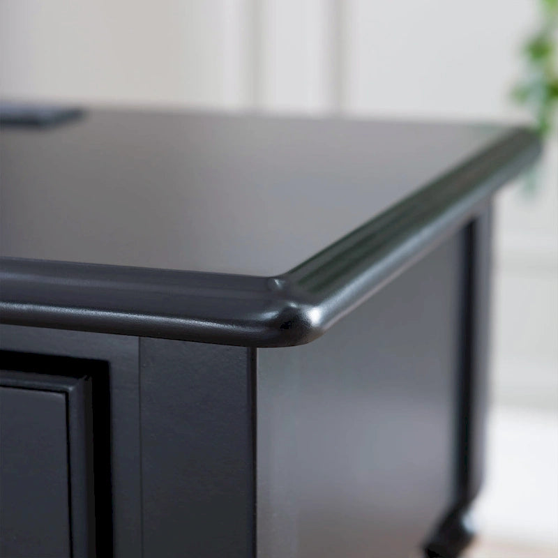 Coastal Charging Nightstand Side Table One Drawer