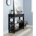 Convenience Concepts Omega 1 Drawer Console Table with Shelves