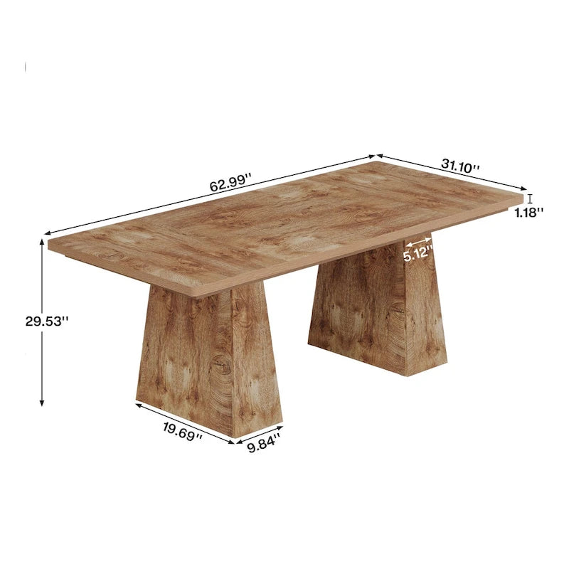 63 Inches Office Desk, Executive Desk for Home Office